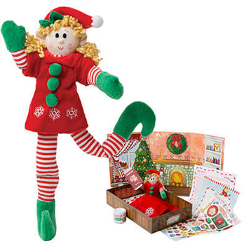 Girl Elf (Blonde Hair) & Elf Book Set