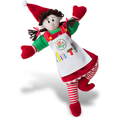 Limited Edition – Girl Workshop Elf – Brunette – TumbleSetToys